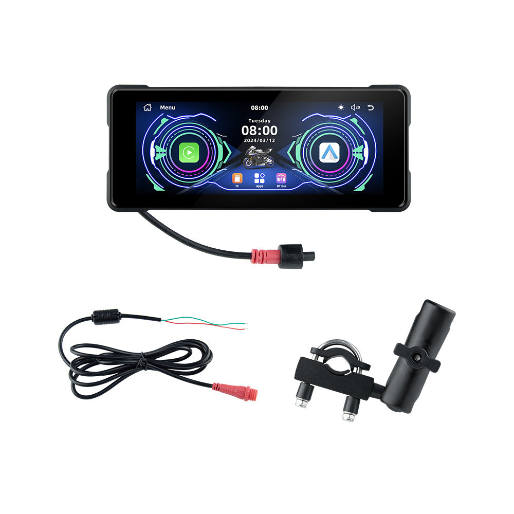 Moto sans fil Carplay Navigation Android Anto avant et arrière double Bluetooth caméra R