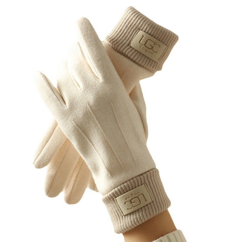 Gants thermiques d'hiver pour hommes en cachemire
