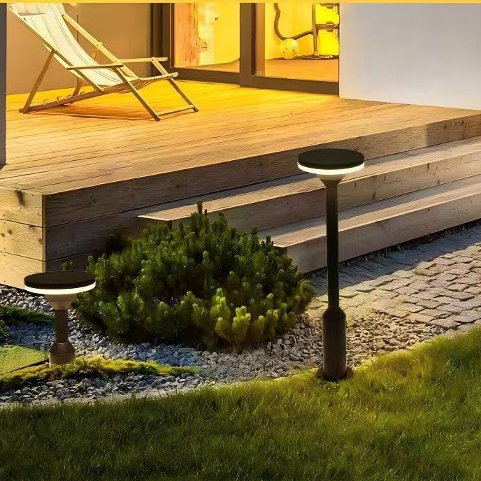 Lampe de cour en aluminium de poteau lumineux extérieur de jardin