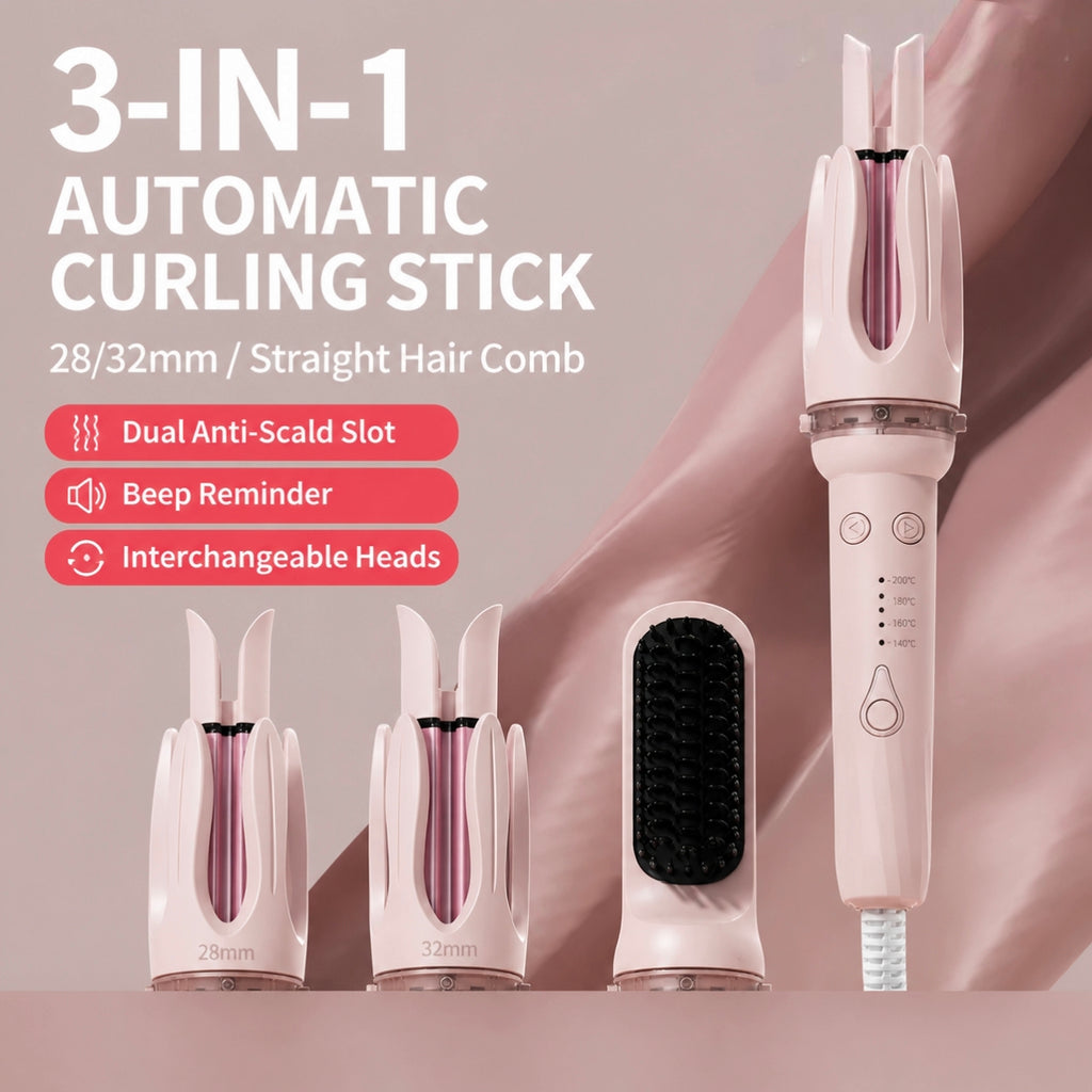 3-en-1 Curler cheveux