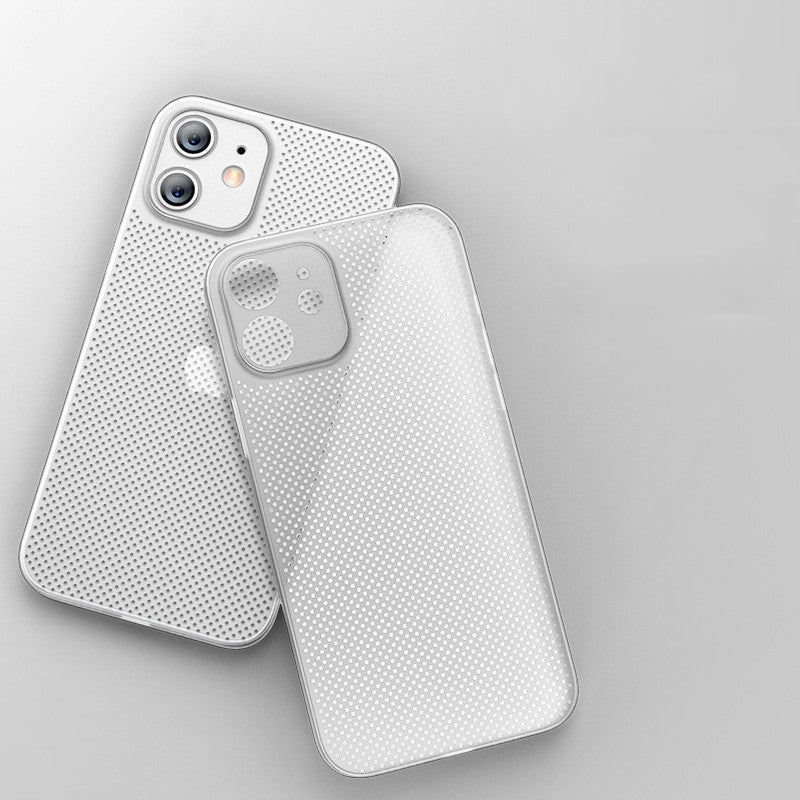 Grid dissipation de la chaleur et respirant téléphone portable ultra-mince cas