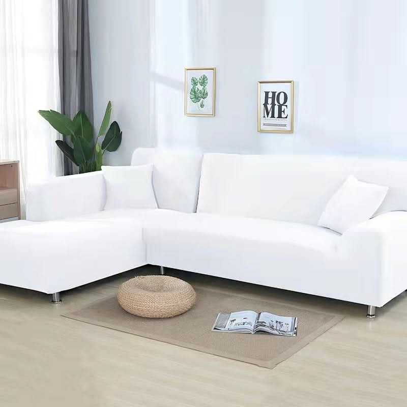 Couverture de canapé stretch encastrée universelle en L