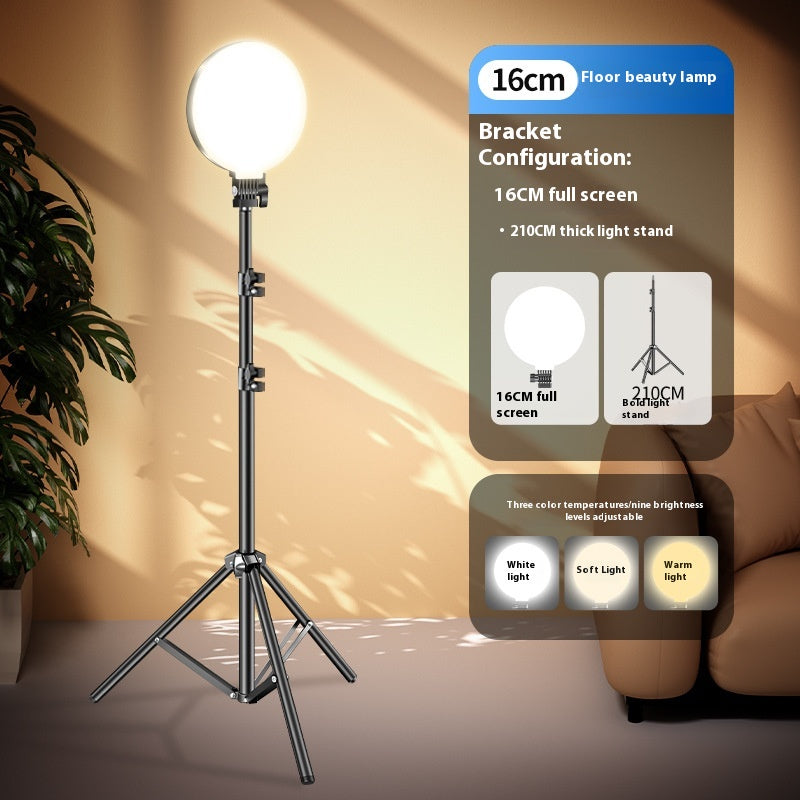 Maquillage de bureau Remplir lumière ronde plein écran lampe douce