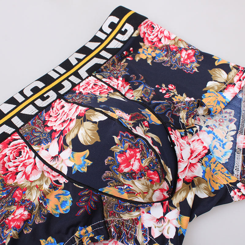 Men's Underwear Boxer Ice Silk Summer