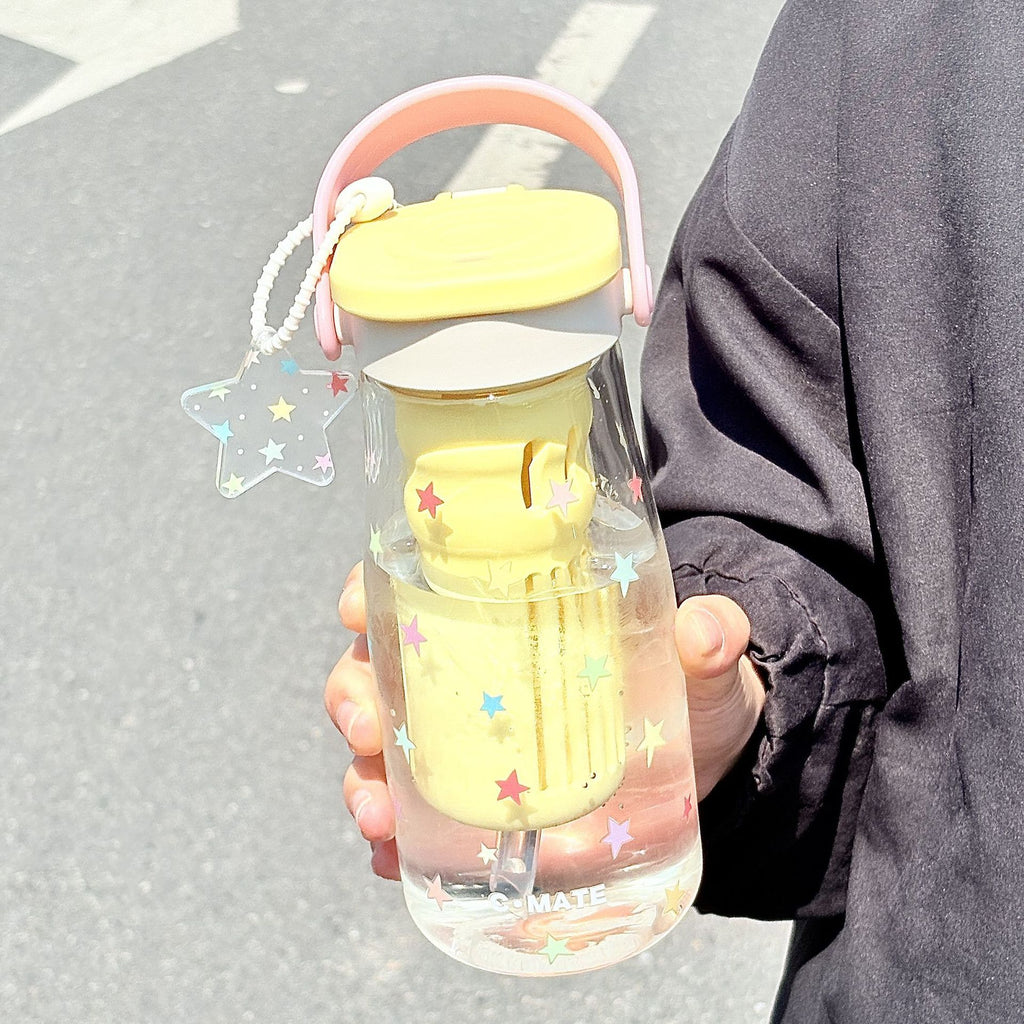 Cute Borosilicate Glass Tea Cup with Infuser