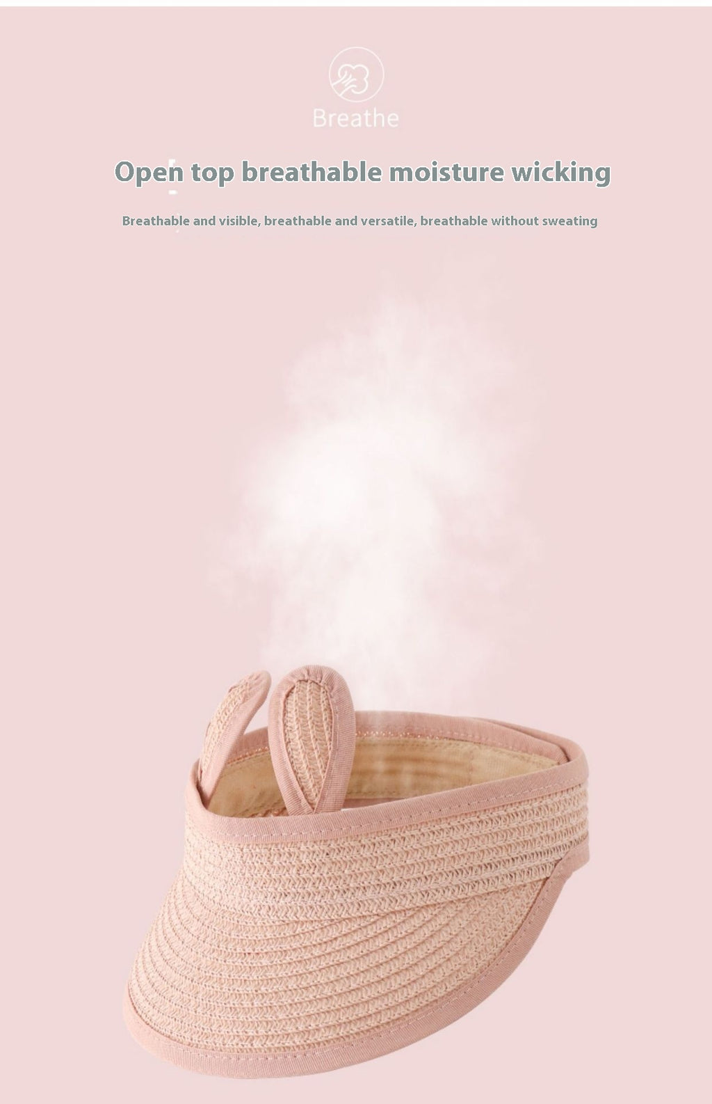 Chapeau de paille de visière résistant au soleil pour enfant