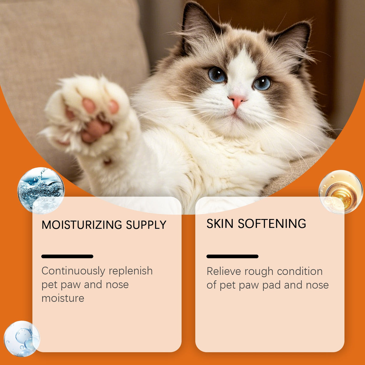 Eeljoy Pet Paw et Nez Lotion hydratant Ingrédients doux pour l'hydratation quotidienne et