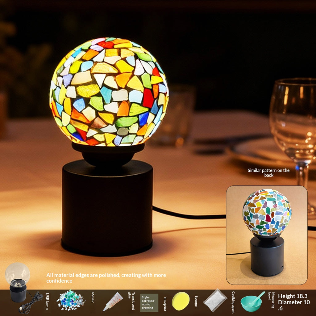 Matériau de bricolage de petite lampe de table fait main