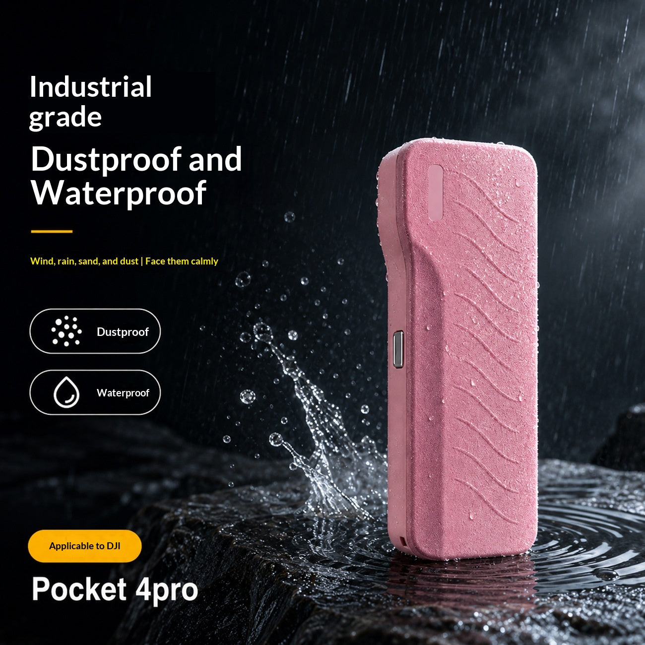 Boîtier d'accessoire de protection portable pour caméras d'action