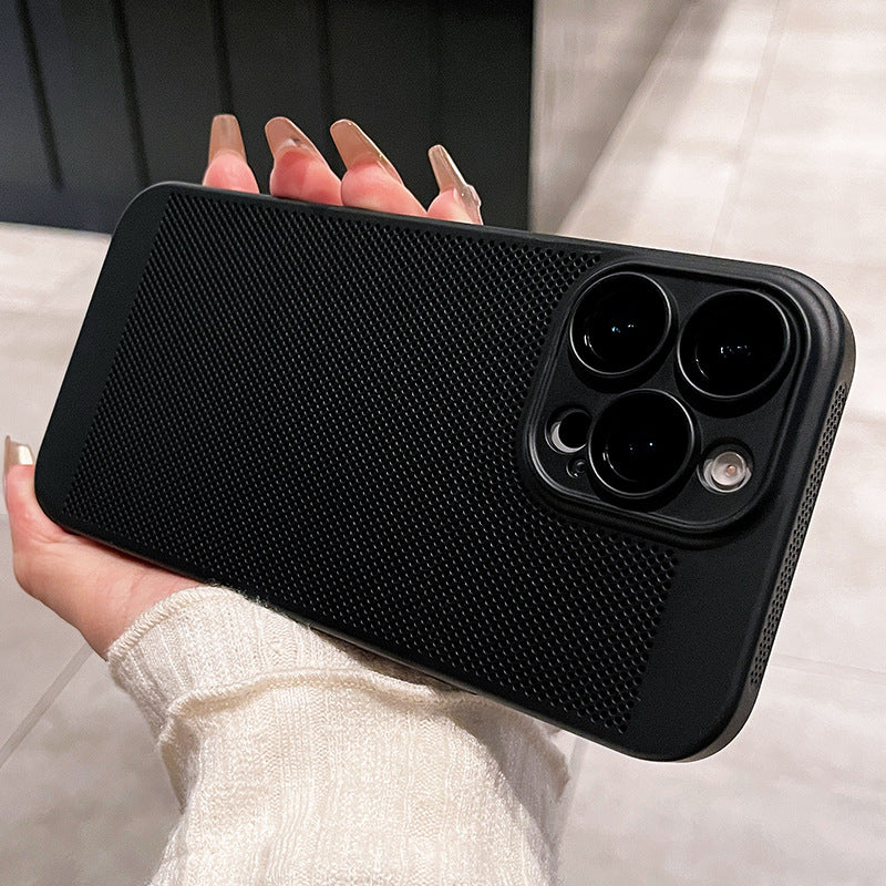 Étui de téléphone ultra-mince respirant avec protecteur de lentilles