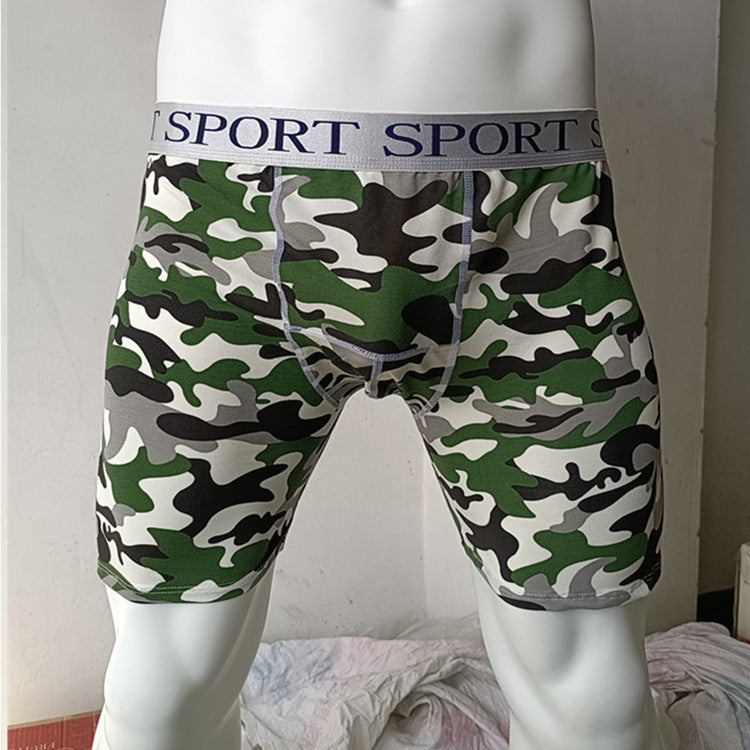 Sous-vêtements en coton pour hommes Camouflage Running Fitness Sports