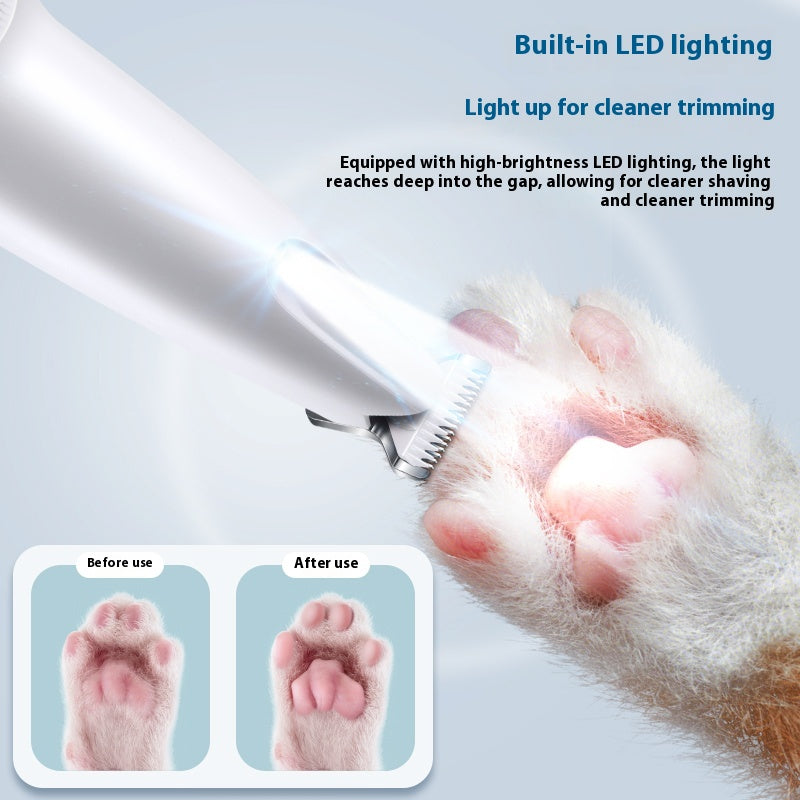 2-en-un Pet Multi-part Trimming Intelligent Double Bouton Cat Rasage des pieds