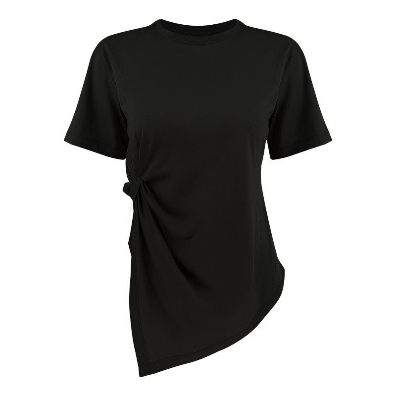 T-shirt de yoga à manches courtes pour femmes