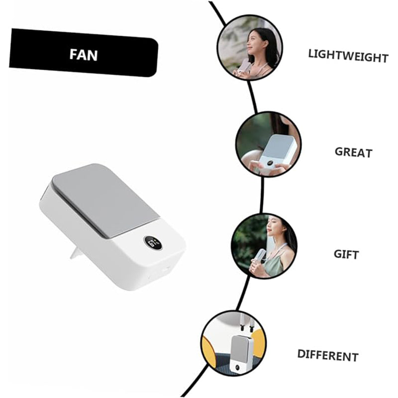Lazy personne pending cou ventilateur USB charge mini bureau Portable haute vent suspension Waist Fa