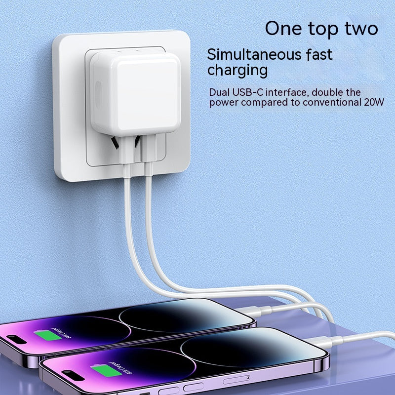 Chargeur de téléphone portable PD35W à double port