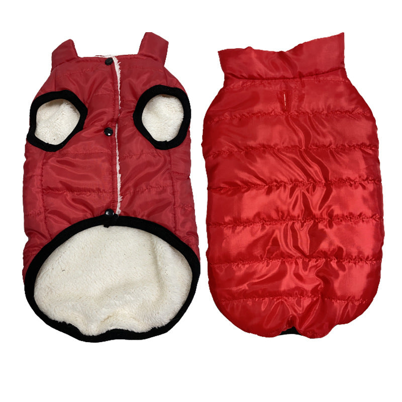 Manteau de chien d'hiver Chèvre doublée d'eau Veste coupe-vent