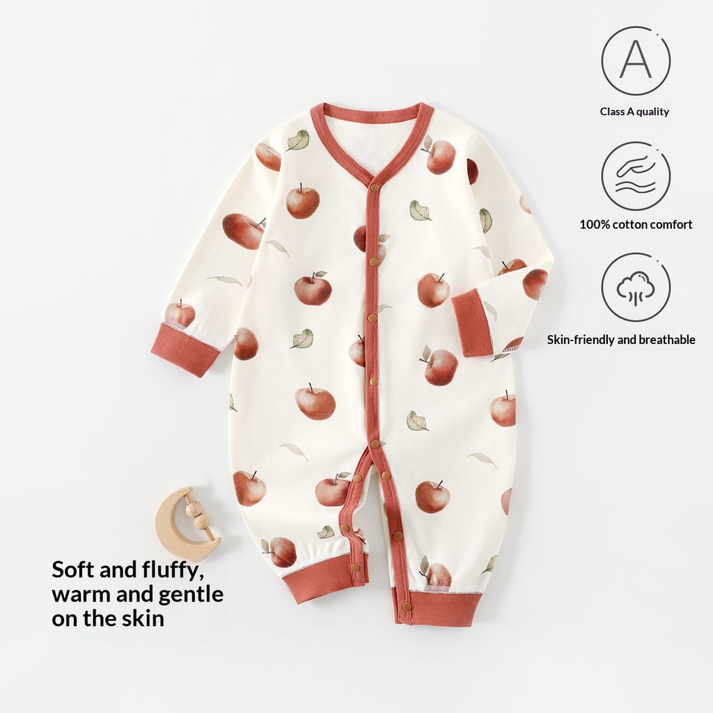 Bébé Romper Printemps Automne Pure Cotton Classe A Combinaison sans couture Crawling Costume Anyang Cloth