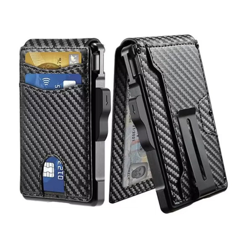 Porte-cartes de vente pour hommes Wallet magnétique en métal