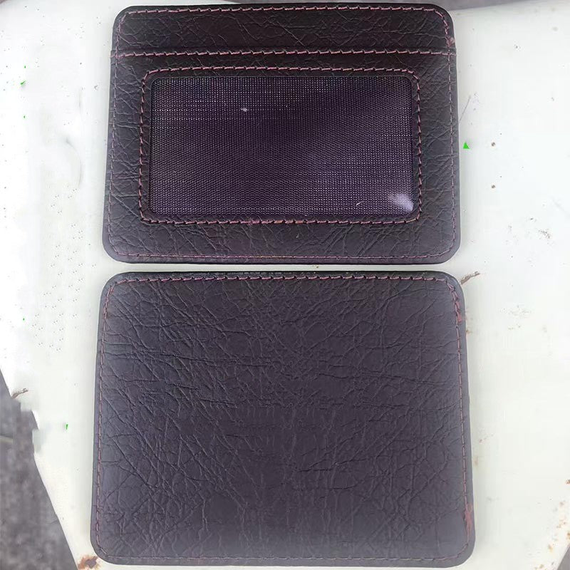 Porte-certificats en cuir véritable pour hommes haut de gamme