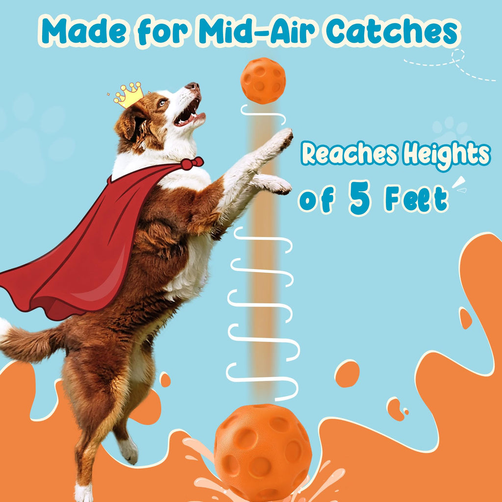 3 boules de chien pack pour chiens moyens et grands - hauts rebonds et ballons flottants