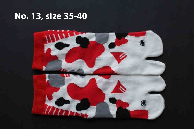 Chaussettes en coton à deux doigts pour hommes et femmes