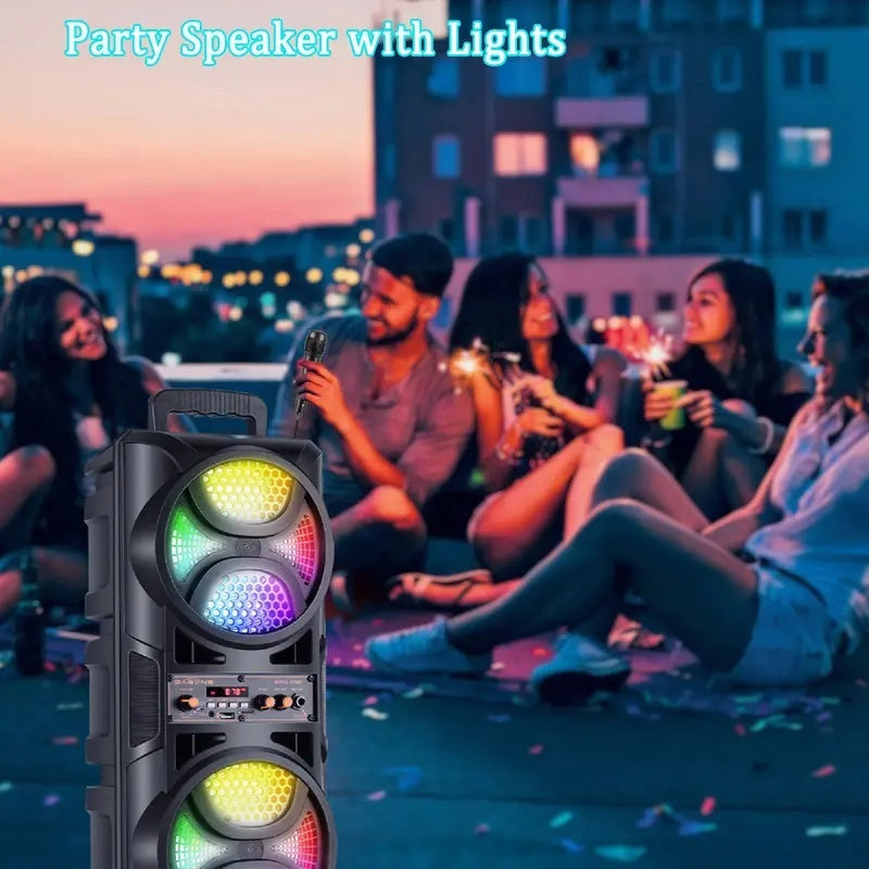 Haut-parleur Bluetooth portable sans fil Karaoke System allume TWS