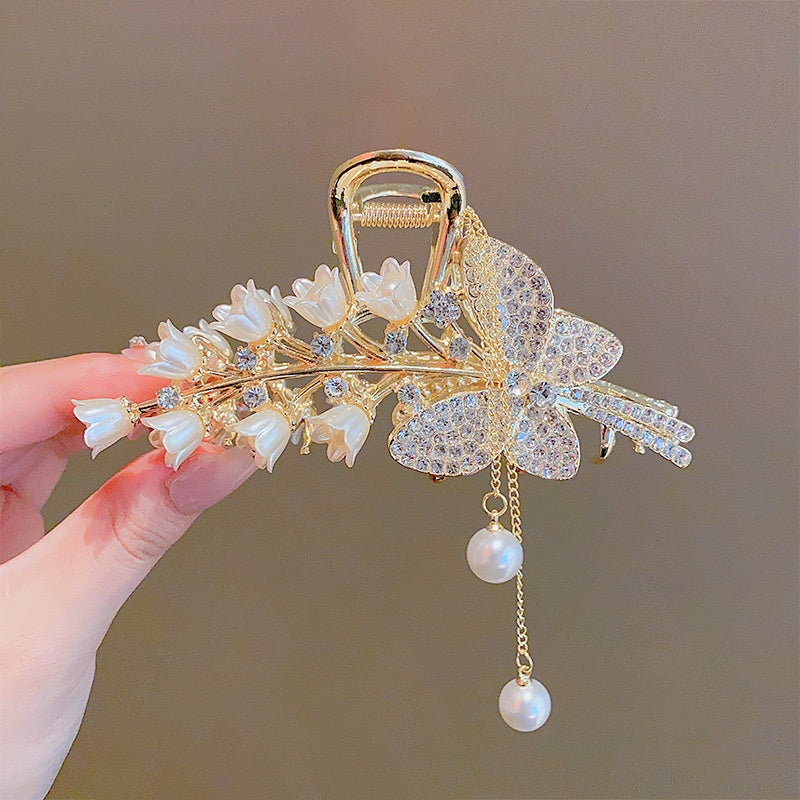 Mode pour femmes Grandes Barrettes à papillon