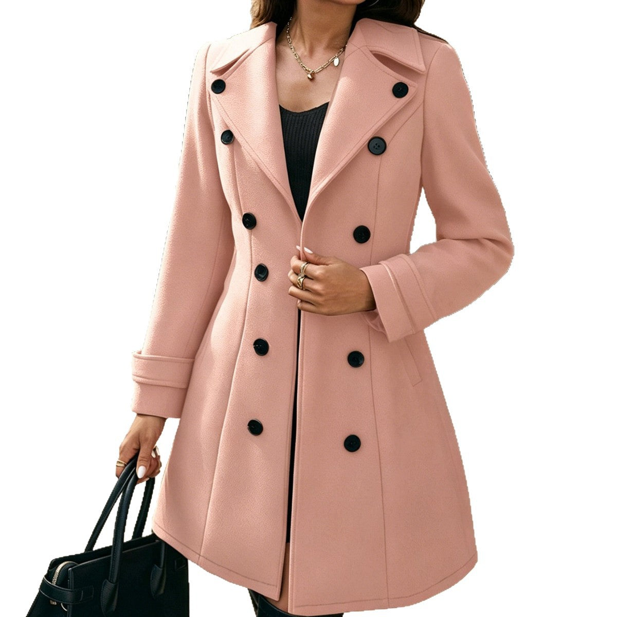 Women's Elegant Double-Breasted Coat