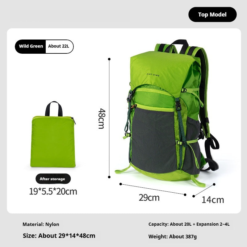 Outdoor Professional Waterproof Mountainering Backpack Flip Hiking Backpack