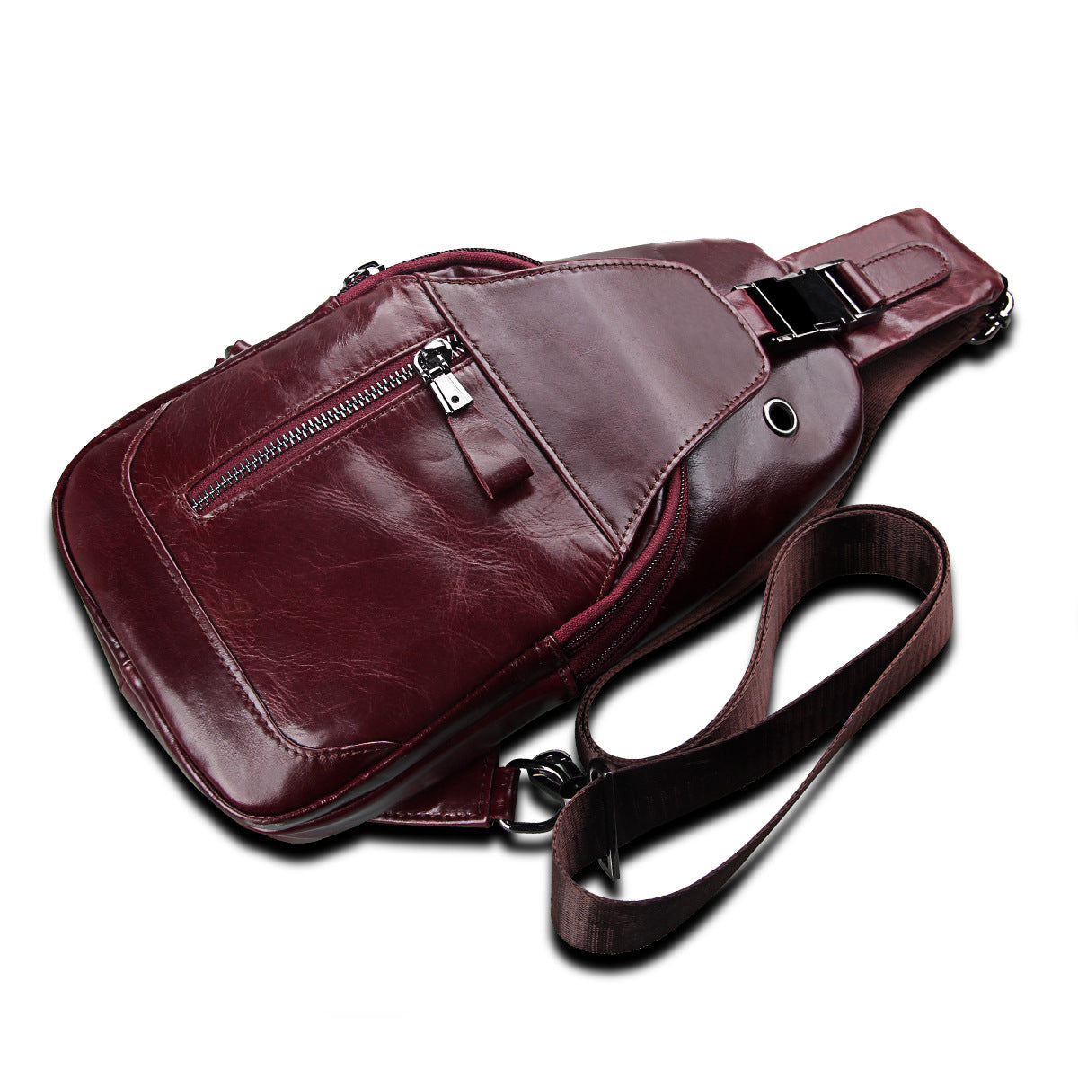 Sac croisé Cowhide Cowhide pour hommes