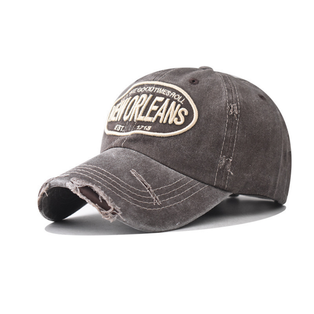 Hommes et femmes Stretchy Broded-edge Lettre Style tendance de baseball Cap Suitab