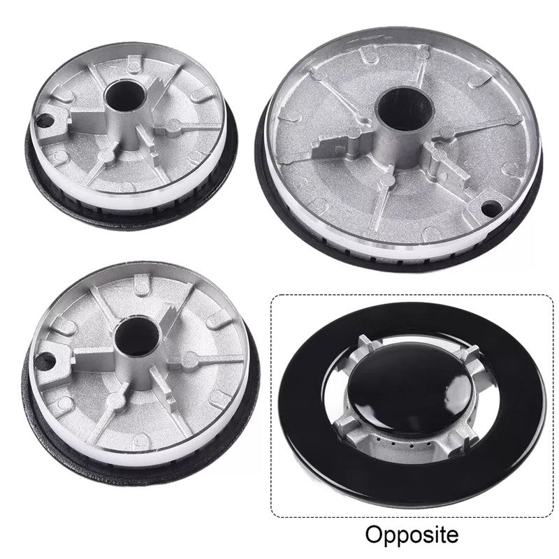 5Pcs Set Cooker Oven Gas Hob Rapid Burner Caps Crown Ring Tops Kit Couverture de flamme