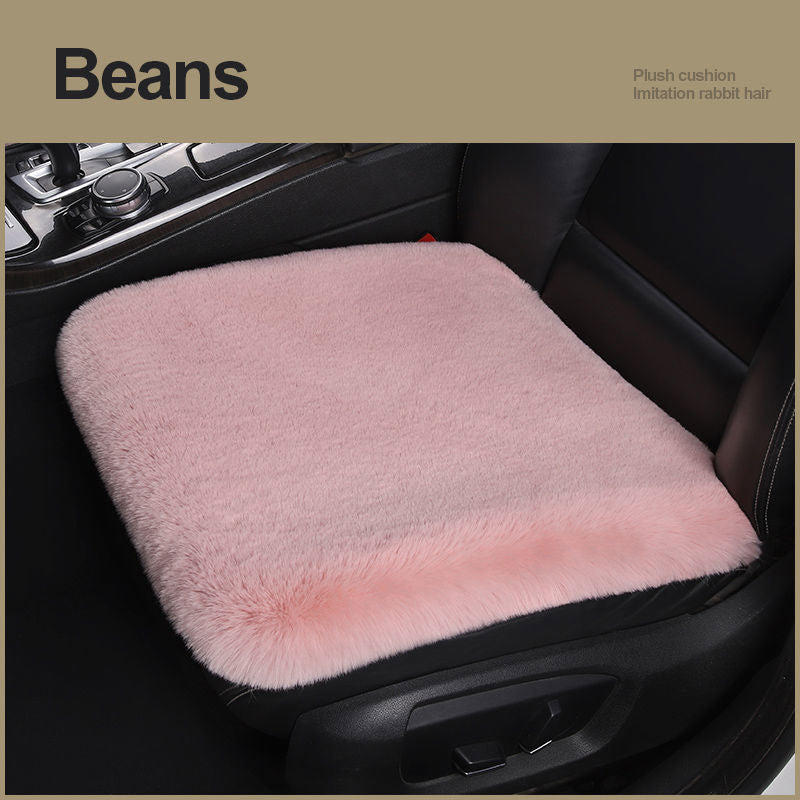 Siège auto En peluche d'hiver Coussin carré monoplace