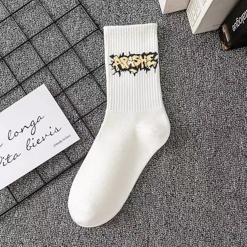 Cotton Automne Hiver Hommes Basketball Chaussettes longues