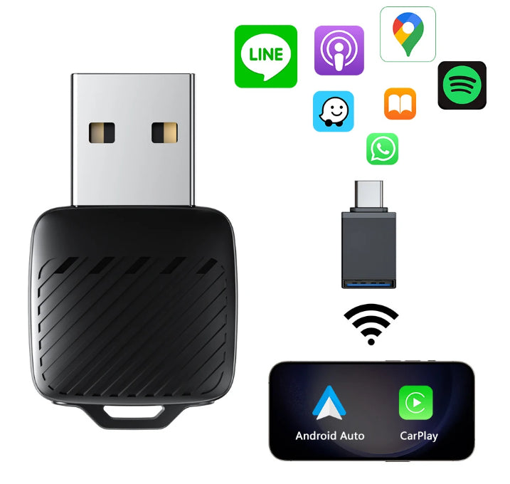 2-in-1 Wireless CarPlay Box