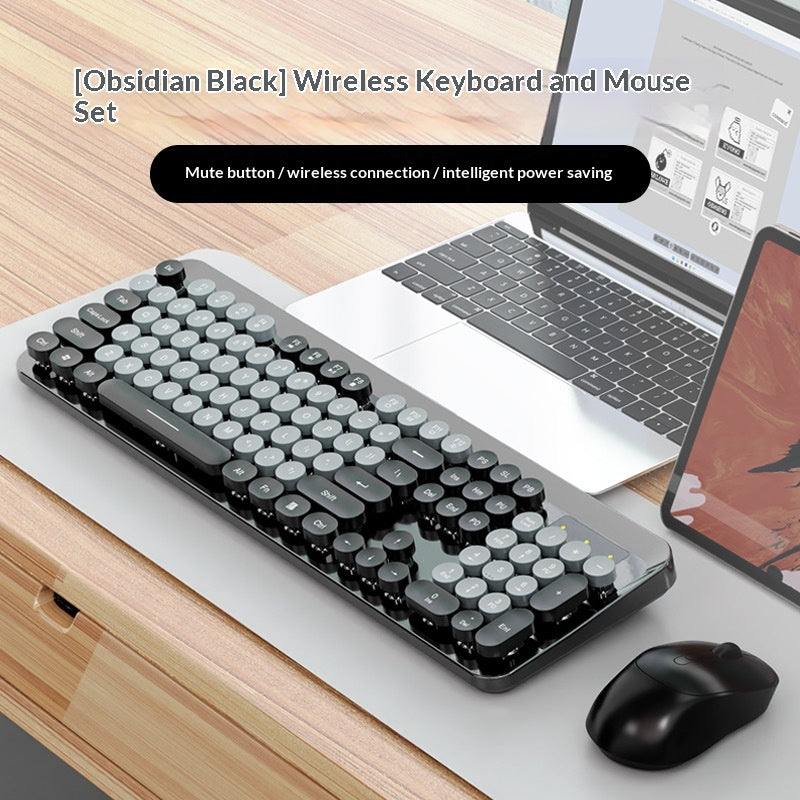 Bureau de femmes Clavier sans fil léger et jeu de souris Clavier d'ordinateur