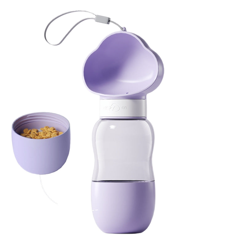 Bouteille d'eau pour chien pour l'extérieur Portable Companion Cup en plastique Bouteille d'eau Marche pour chien W
