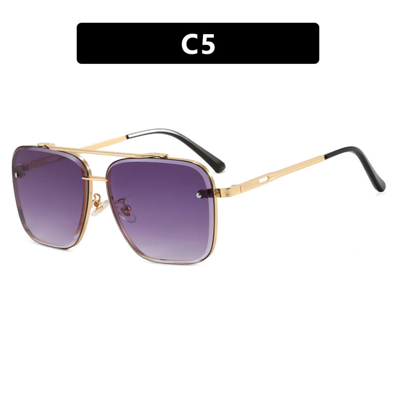 Lunettes de soleil à double pont sans vis