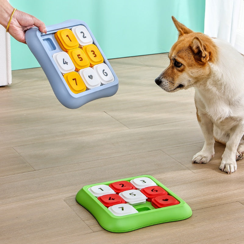 Chien Slow Feeder Bowl Companion Intelligence-Boosting Puzzle Toy