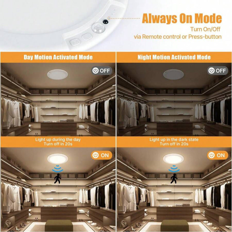 La lumière de plafond LED du capteur télécommandé
