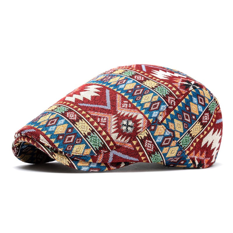 Style ethnique Chapeau Jacquard de loisirs Beret
