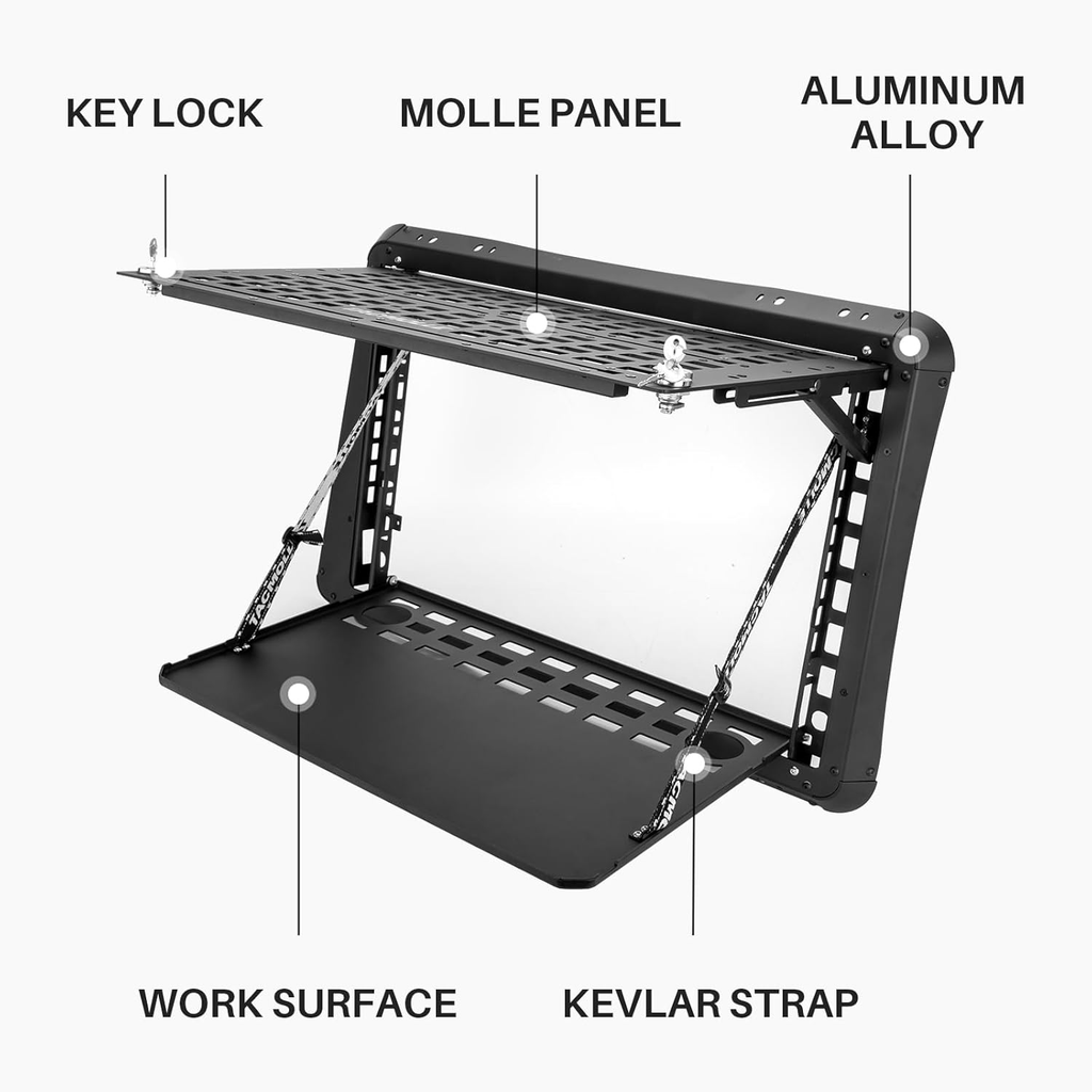 Fenêtre latérale MOLLE Panneau W Work-down Workbench Pour Wrangler JL 4 Drs-L