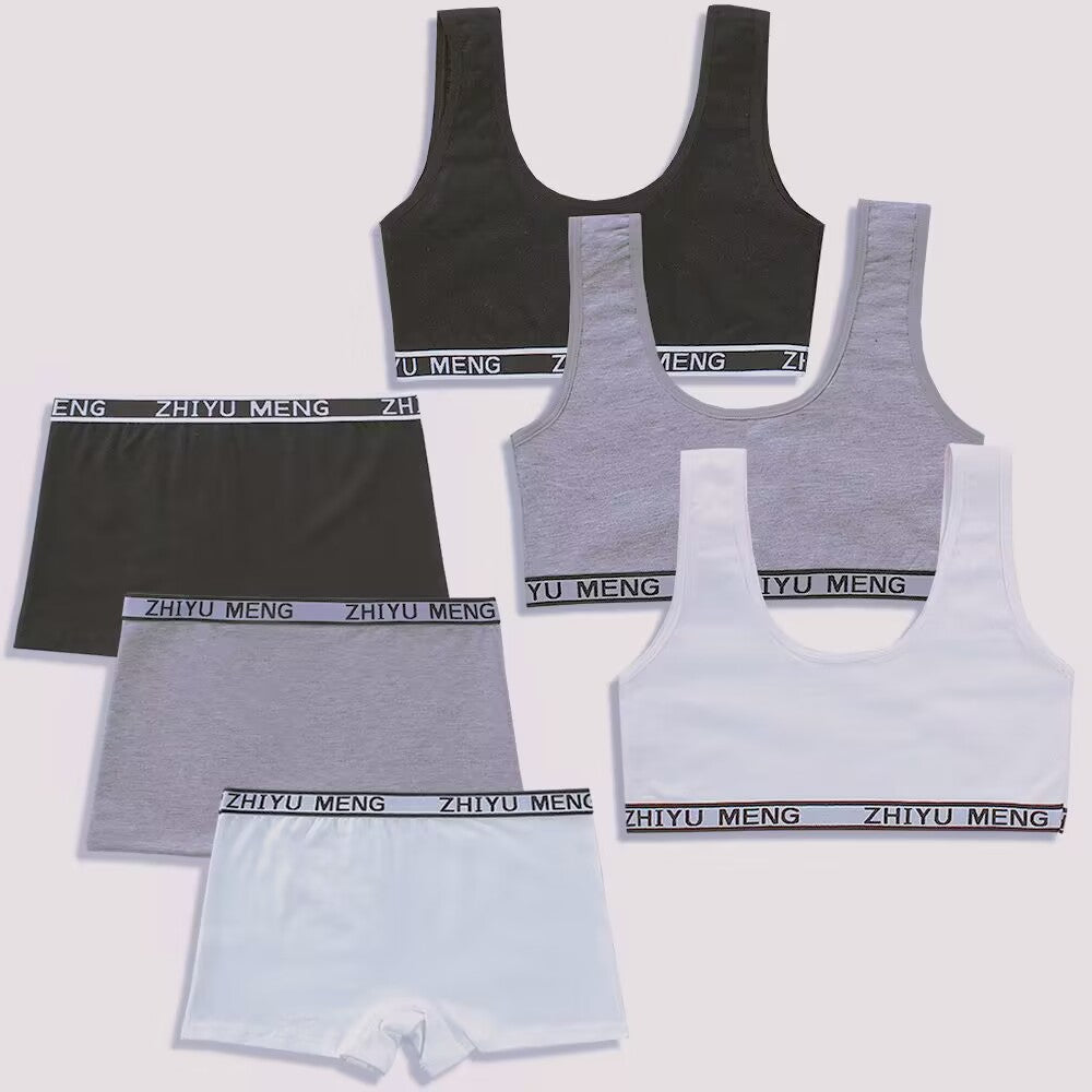 Ensemble de sous-vêtements en coton massif pur