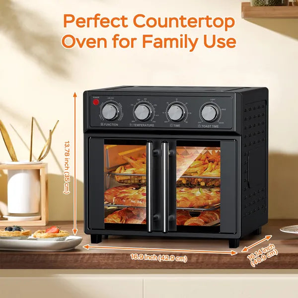 PlumChef 29.5 Quart Extra Large 6 tranches Air Fryer Convection Grille-pain Four