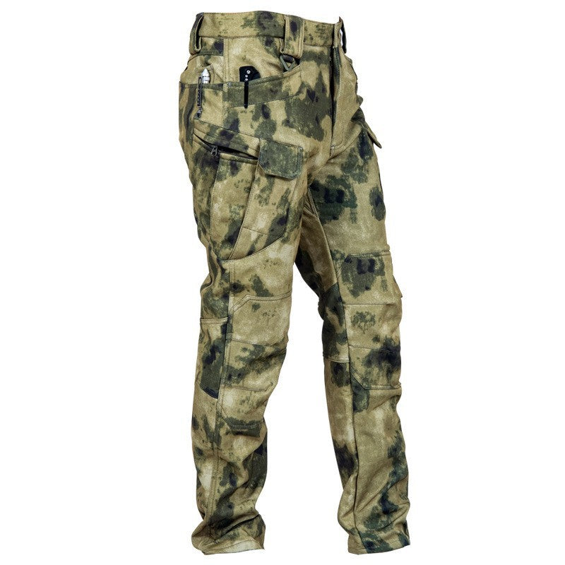 Vente directe en usine Ix7 Pantalon tactique doublé de polaires Veste extérieure d'hiver pour hommes épaissée