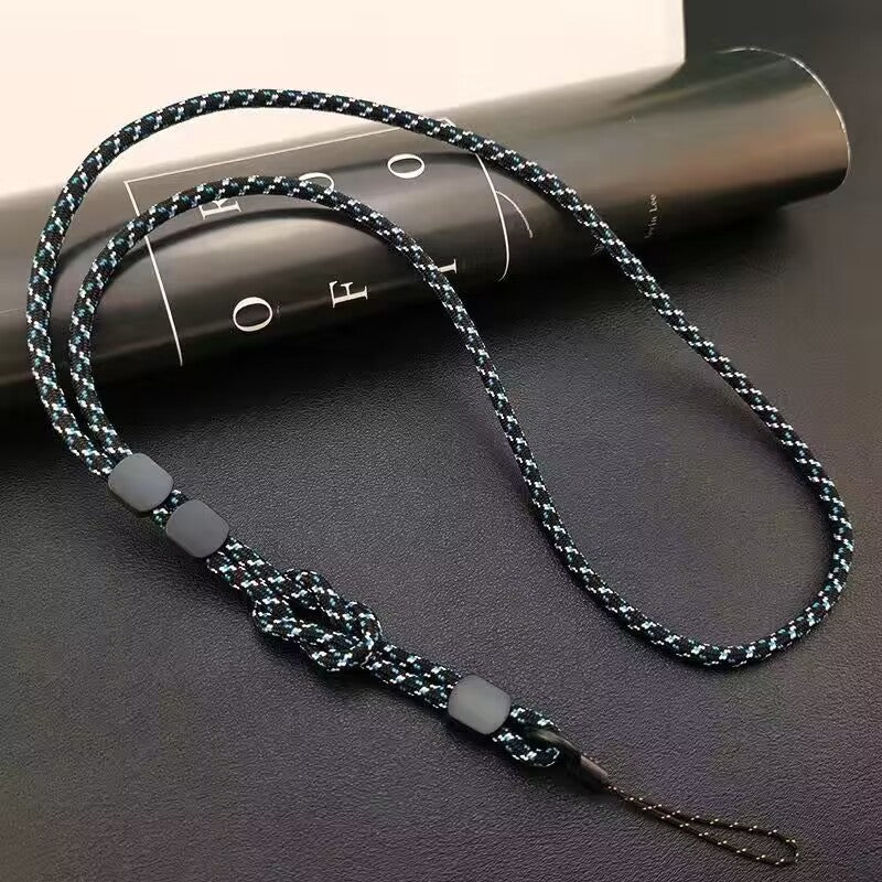 Long Minimalist Double-usage amovible téléphone réglable Lanyard