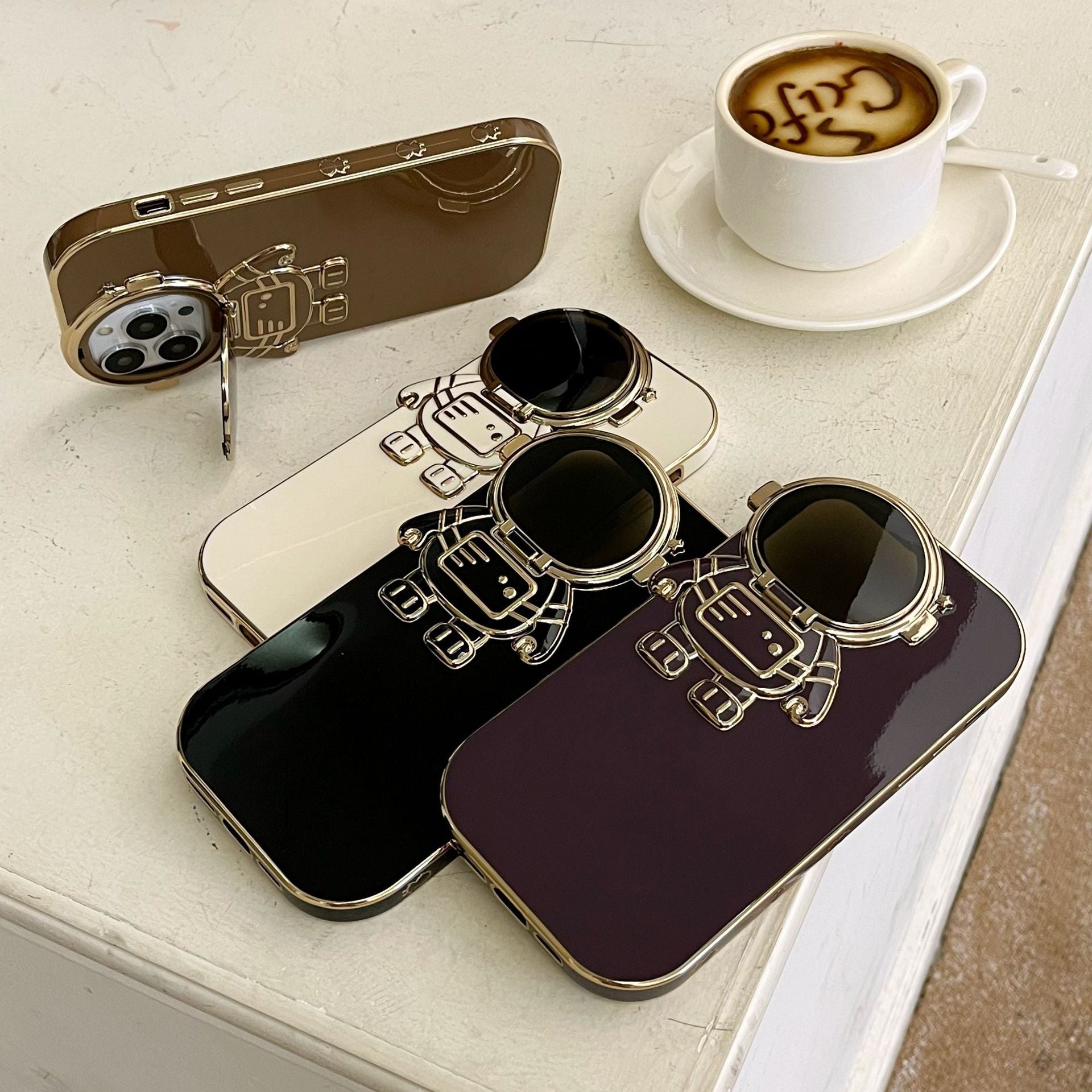 Étui de téléphone Astronaute stand Pack complet anti-drop