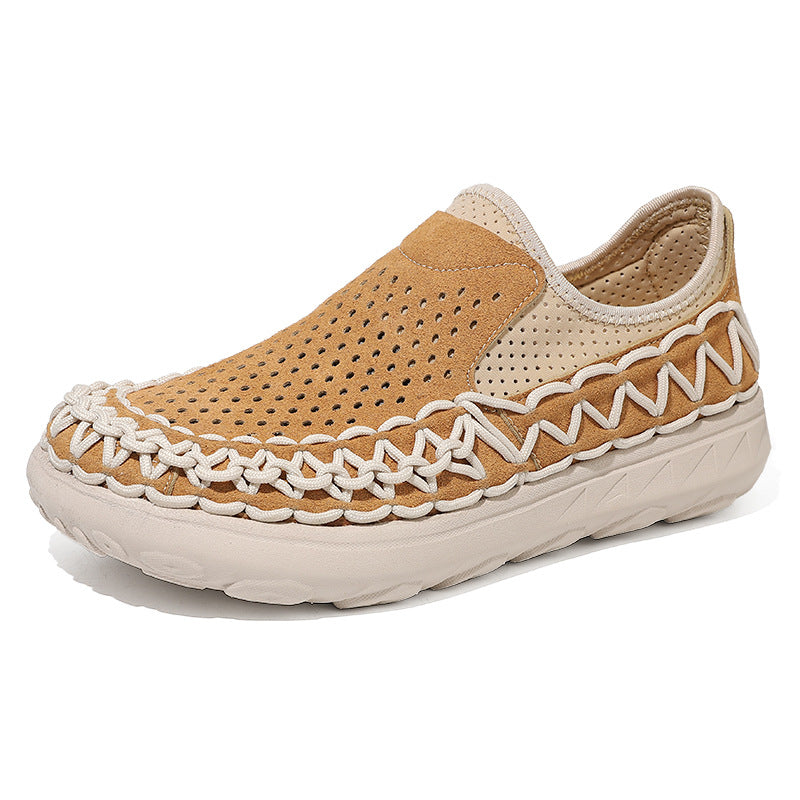 Chaussures en mesh tissées à la main et respirantes