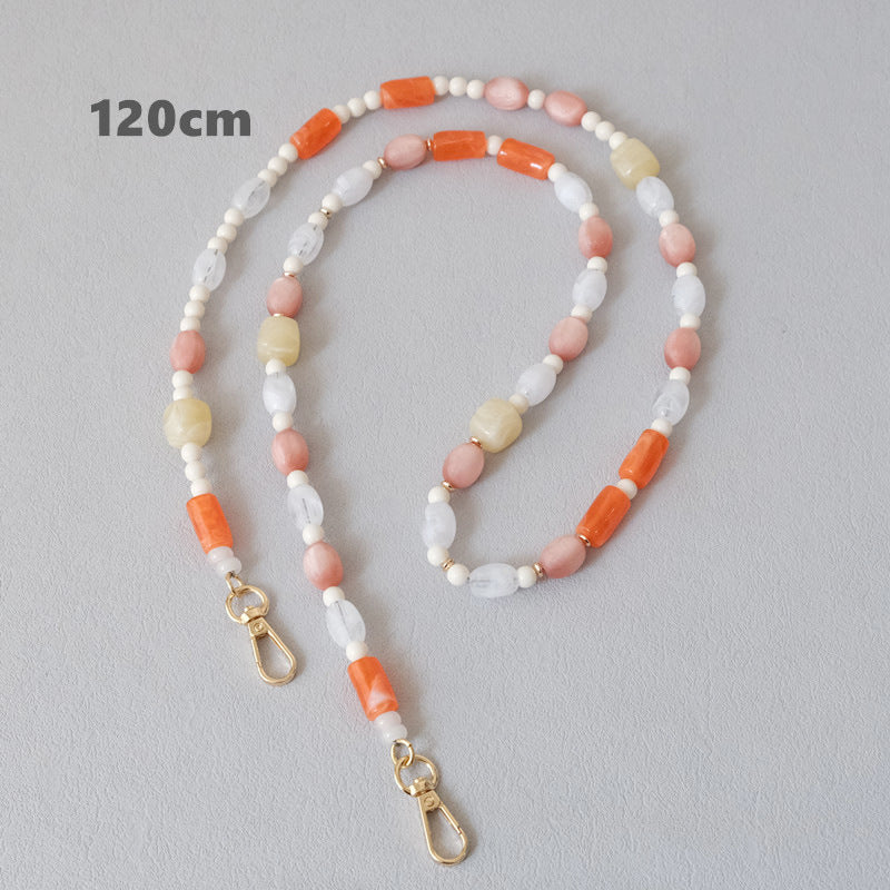 Accessoires de chaîne de perles colorés tout-match