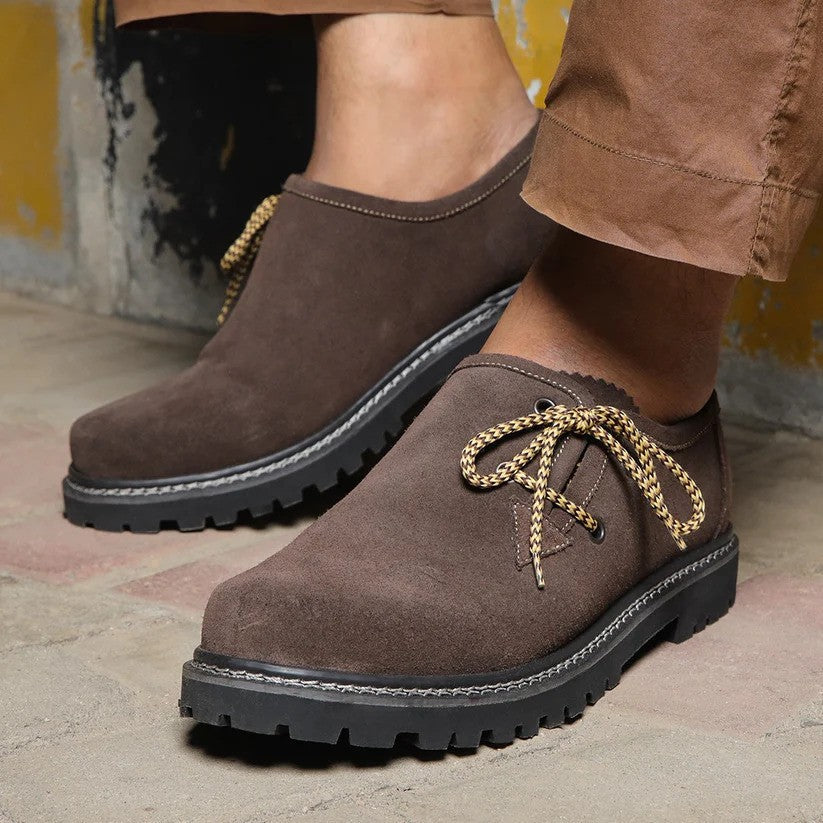 Chaussures à talon rond de style européen et américain